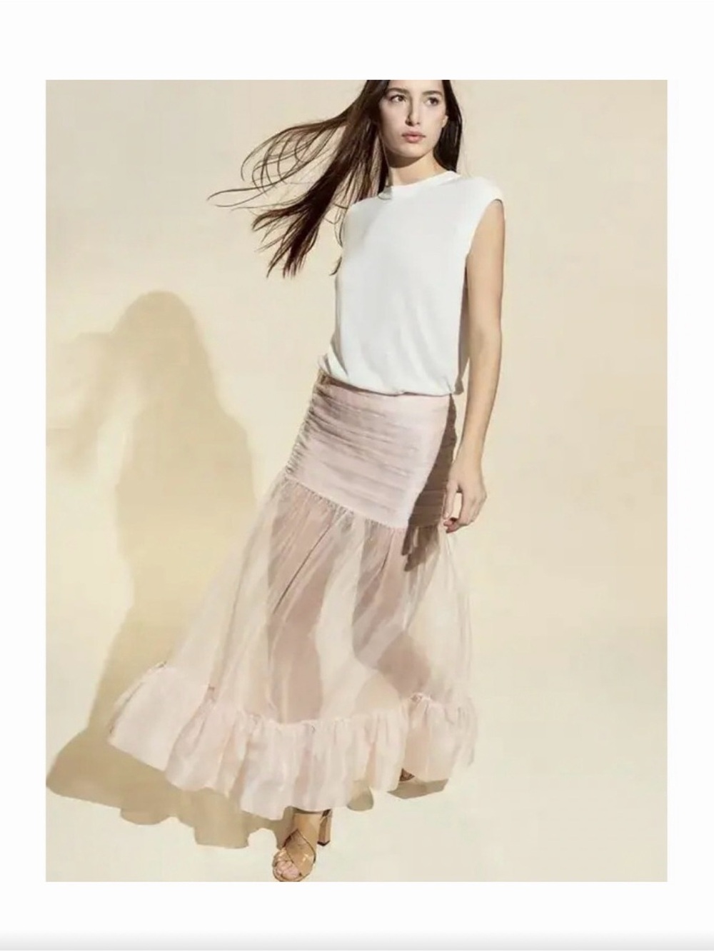 Cynthia Rowley serafina Light Pink Maxi Skirt